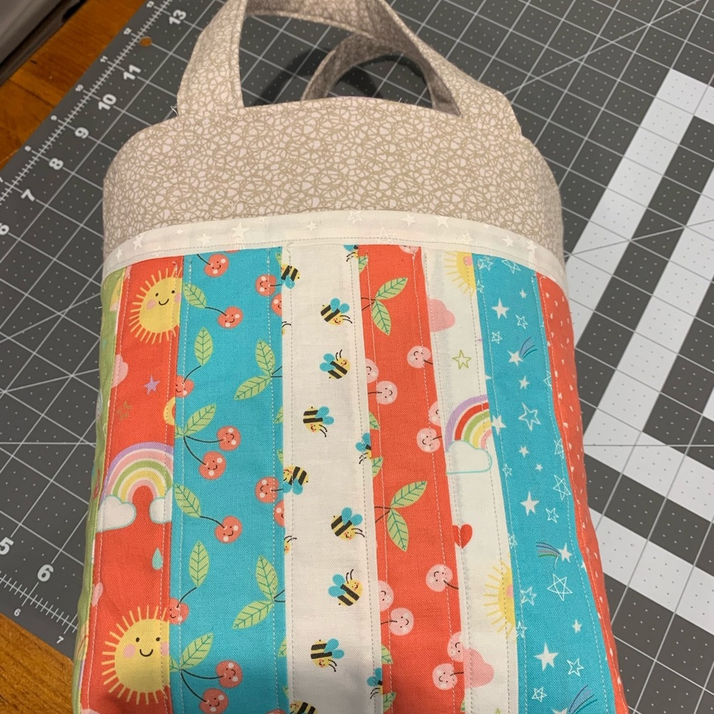 Little girls purse handmade. Can be washed on gentle cycle.